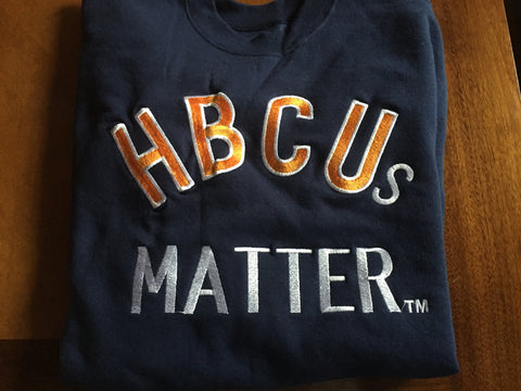 navy blue "VSU" HBCUs Matter Sweatshirt