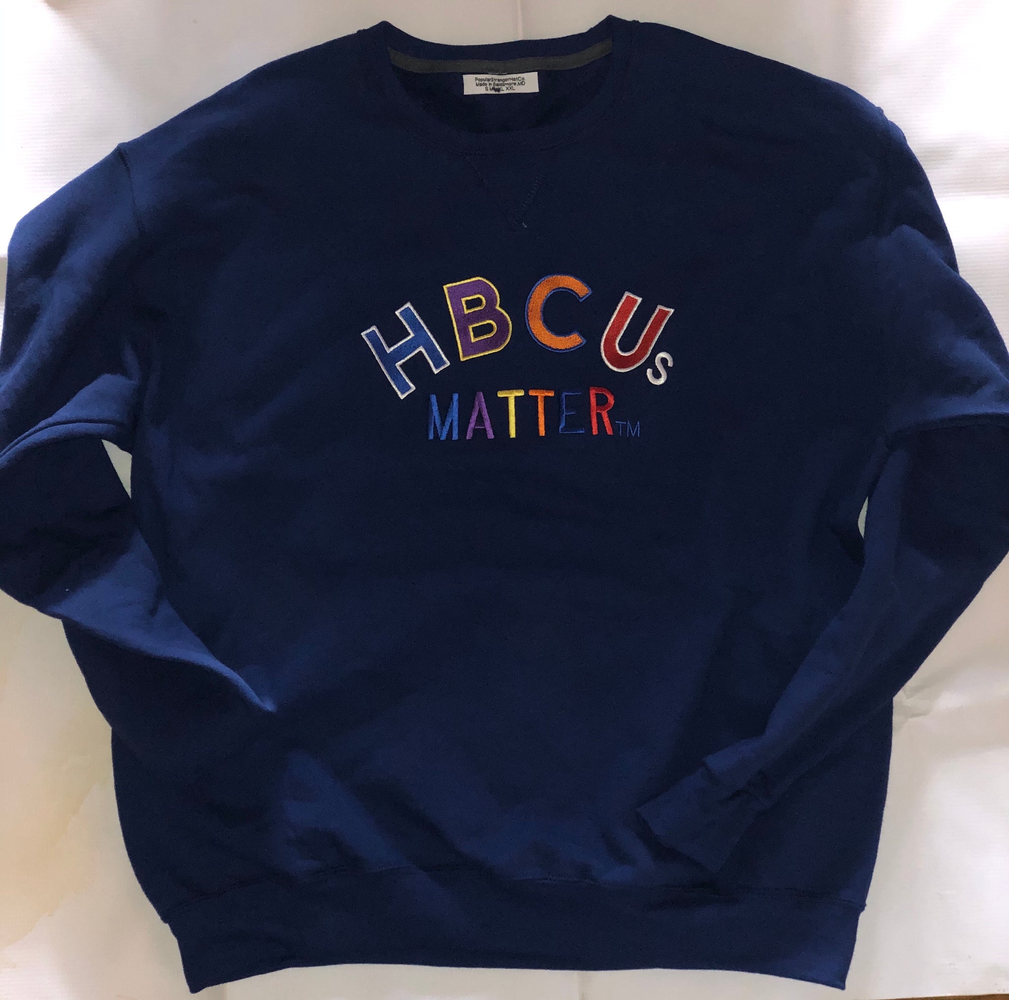 Navy Hbcus matter sweatshirt